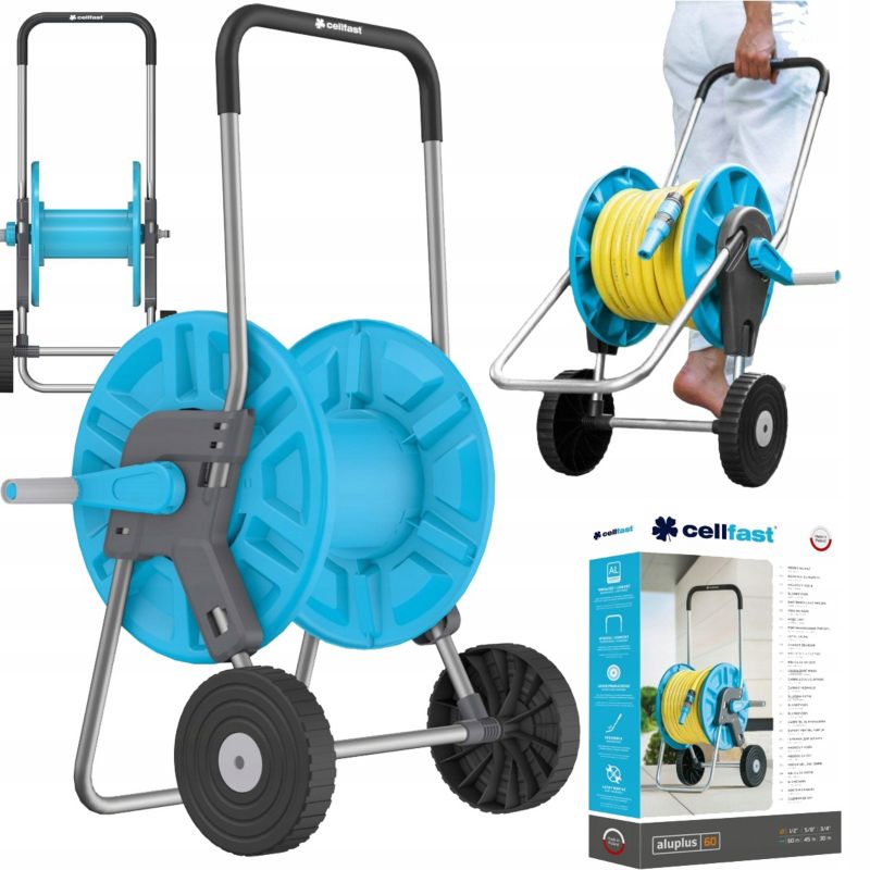 Wózek na wąż ogrodowy Cellfast Aluplast stojak zwijak 30m 45m 60m 1 szt.