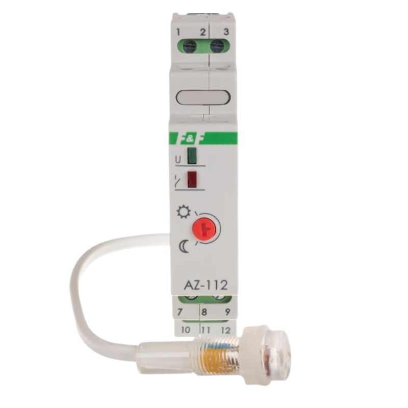 Wyłącznik Zmierzchowy F&F AZ-112 Montaż na Szynę Sonda Fi10 16A 1 Szt.