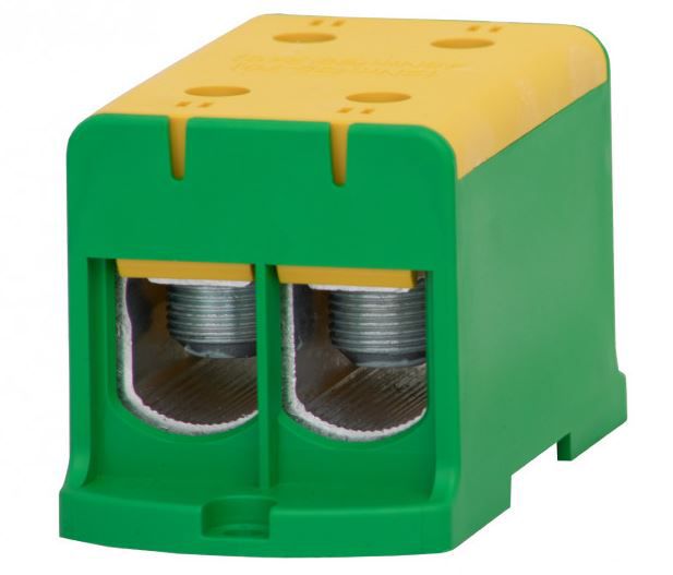 Złączka szynowa F-Elektro 2-torowa 2 x 2 x 240mm2 Al/Cu żółto/zielona ZU F2.0305 1szt.