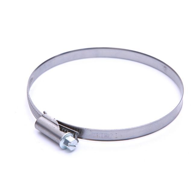 Opaska ślimakowa nierdzewna 90 - 110 mm