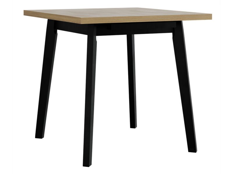 Stół kwadratowy rozkładany MIRJAN 24 Oslo I L 80x80/110 sonoma + czarny 1 szt.