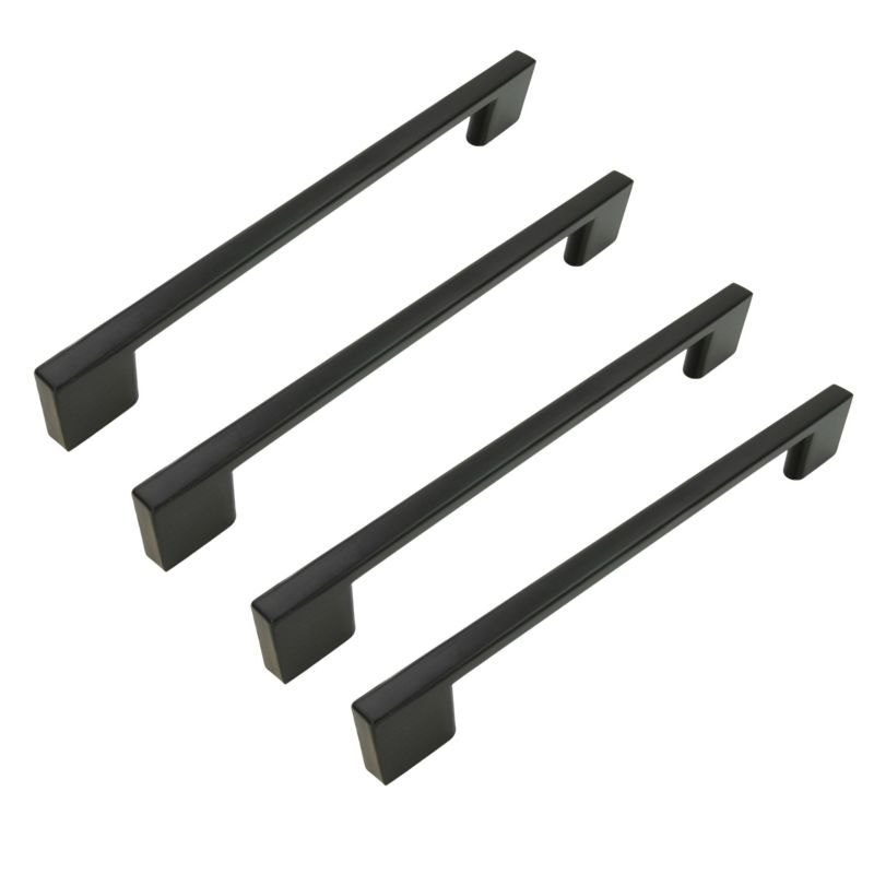 Uchwyt meblowy B&B czarny 160 mm metalowy 4 szt