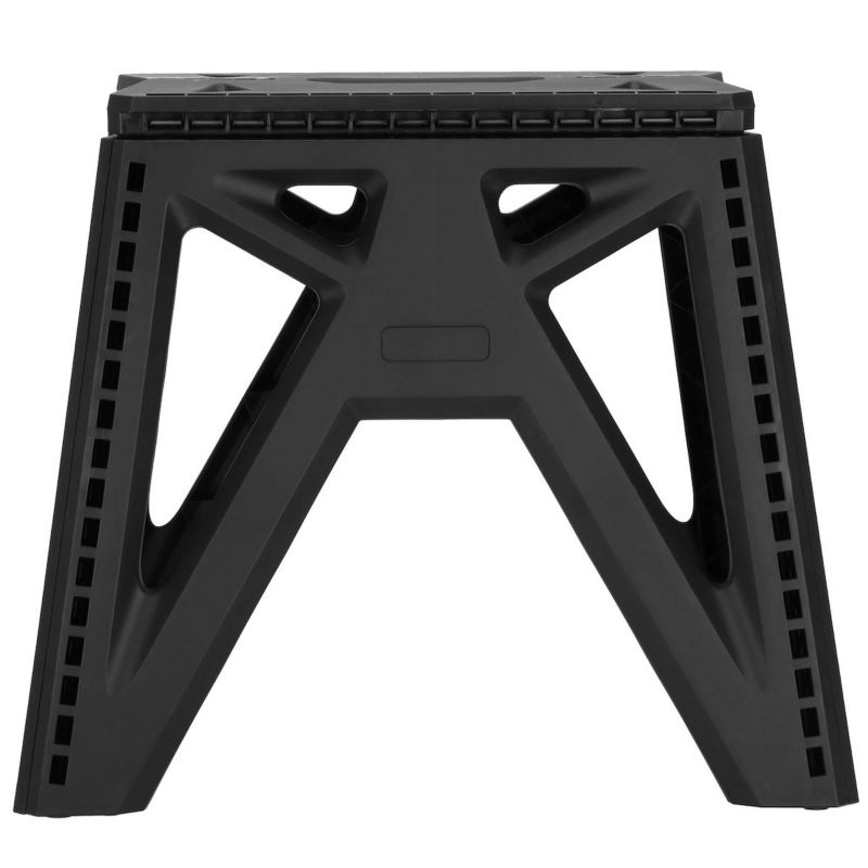 Taboret składany wielofunkcyjny Springos podest, stopień wys. 33,5 cm czarny 1 szt.