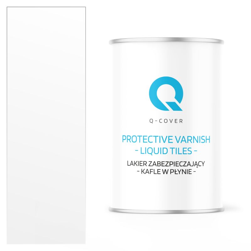 Lakier Zabezpieczający "Kafle w Płynie" Q-Cover Bezbarwny Wysoki Połysk 1L
