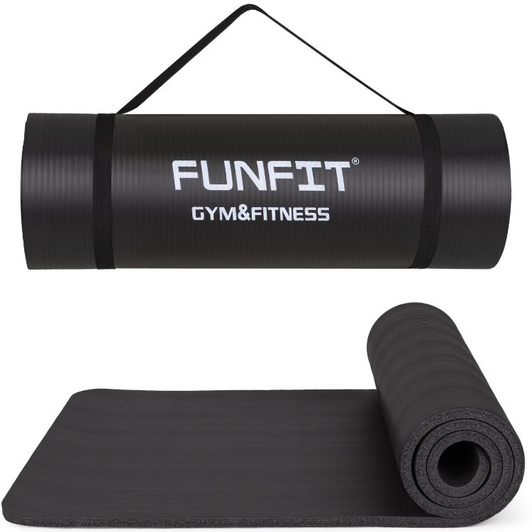Mata FUNFIT GYM&FITNESS do jogi ćwiczeń fitness 183x61 cm materac do pilates 1 szt.