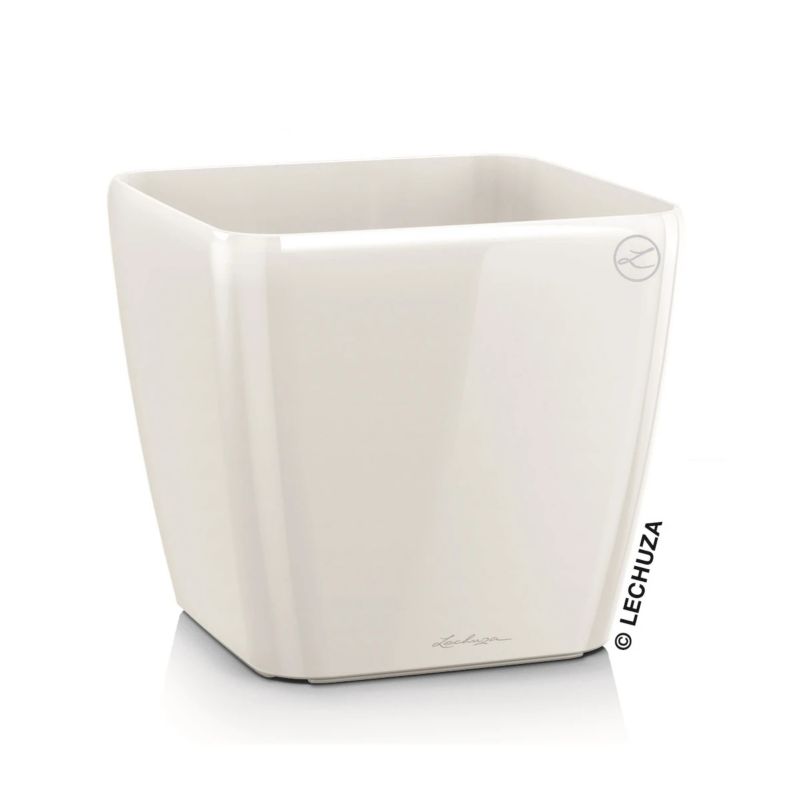 Doniczka Zadora Do Domu Na Taras QUADRO LS 35/35/33 biały połysk 1 szt