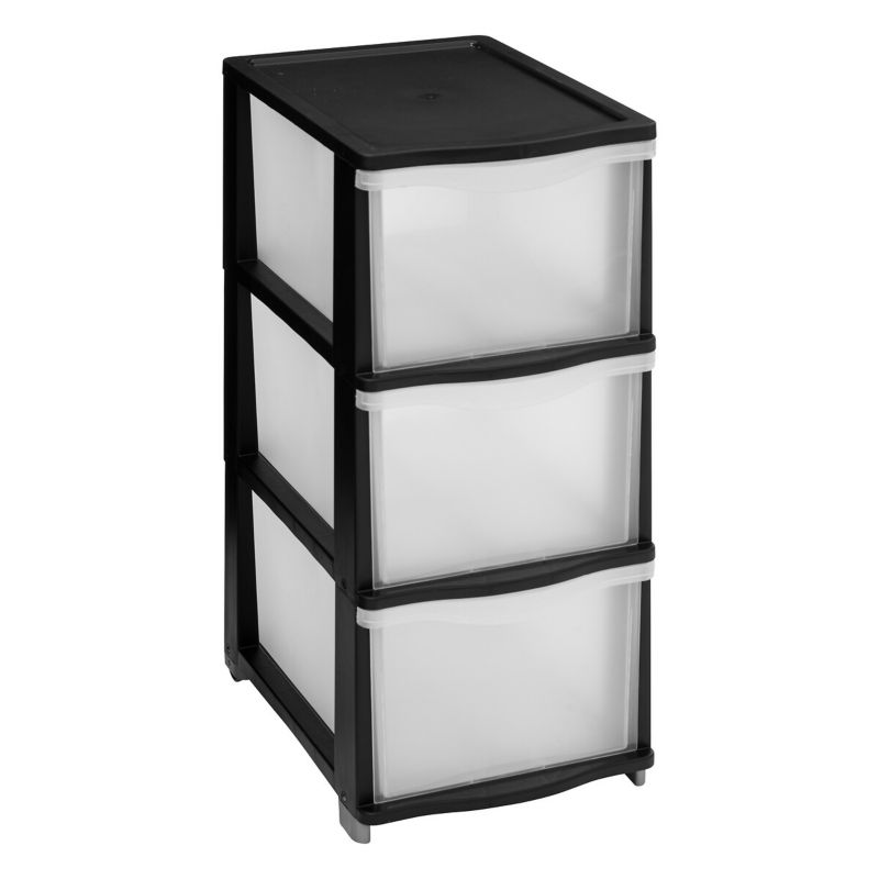Organizer z 3 szufladami 5Five Simply Smart czarny 60 cm 1 szt.