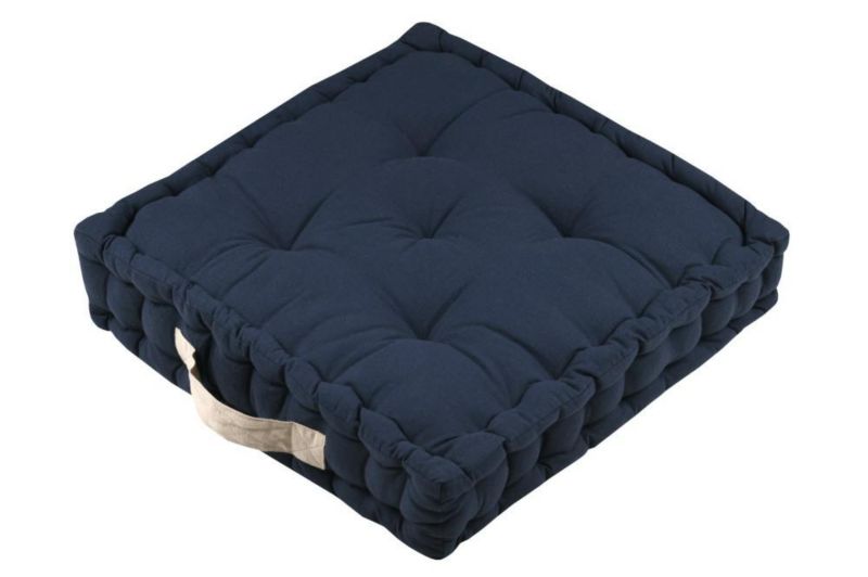 Poduszka podłogowa DUO STOF dekoracyjna 45x45 cm granatowa 1 szt.