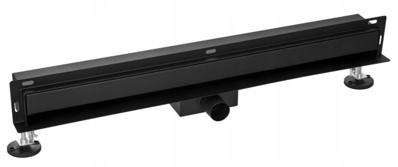 Odpływ Liniowy Ścienny Boczny 100 cm Czarny 1 szt.