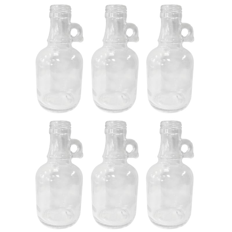 Butelki szklane MODO24 250 ml galon z uchwytem na soki olej i oliwę fi 31 bez nakrętek 6 szt.
