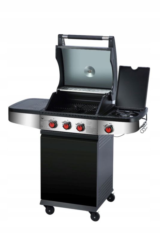 Grill gazowy EL FUEGO HOUSTON 3+1 11.5kW solidna konstrukcja 1szt.