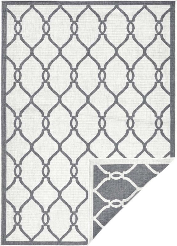 Dywan Bougari na taras 120x170cm ,szaro kremowy dwustronny, sznurkowy 1 szt.