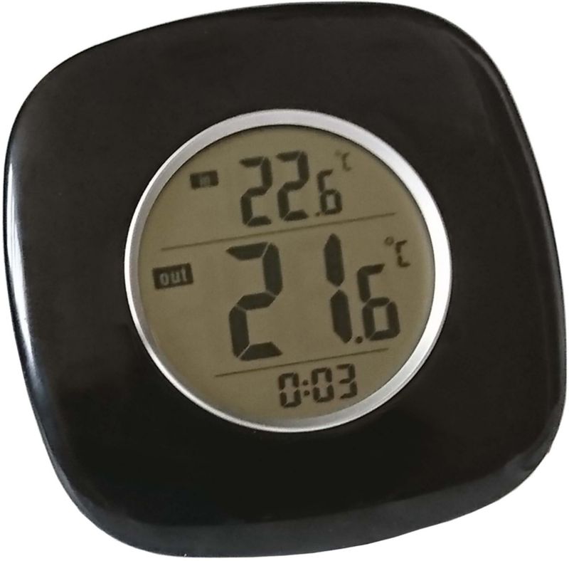 Termometr elektroniczny Terdens Drop z zegarem