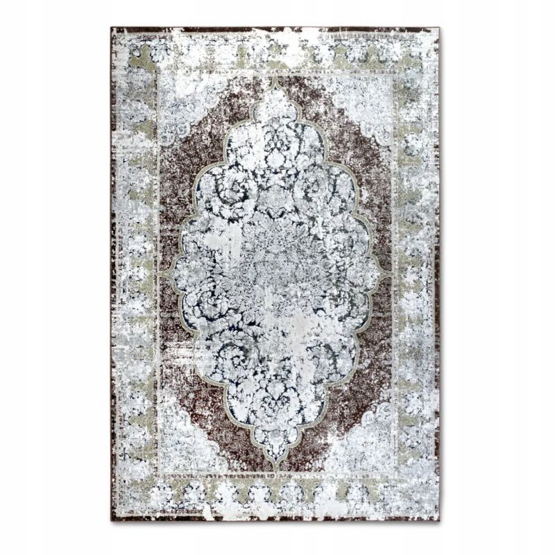 Dywan Villeroy&Boch tradycyjny do salonu 115x170cm,klasyczny dywan kremowy z przetarciami 1 szt.