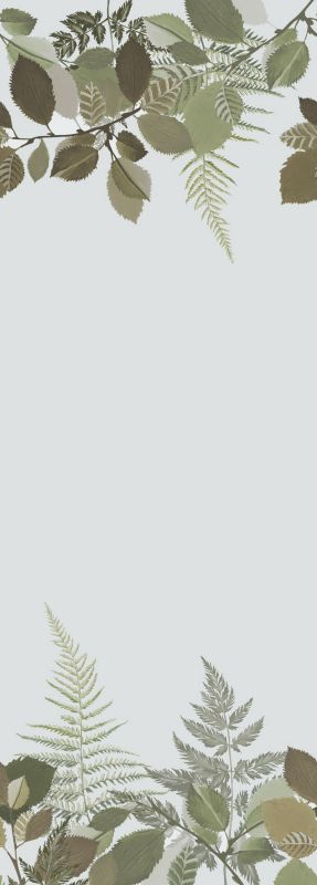 fototapeta ESTAhome zwierzęta leśne zielonymIbrązowym 100 x 279 cm - 1 rol.