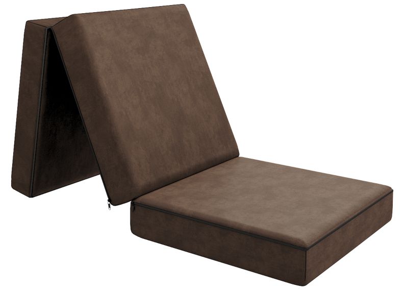 Materac rozkładany turystyczny CASO BRĄZOWY 80x200x14 pianka poliuretanowa T25 1 szt.