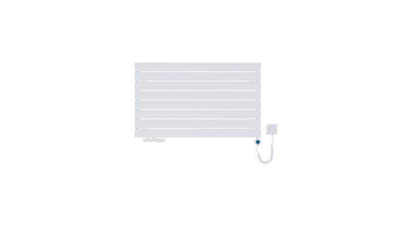 Grzejnik pokojowy LUXRAD Solis poziomy 595 x 1000 mm biały 600W 1 szt
