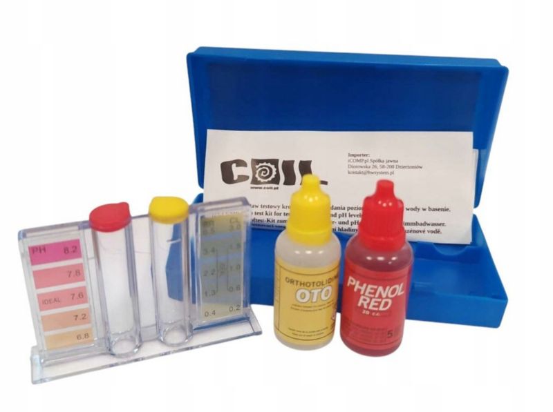 Tester miernik kropelkowy do pomiaru wody Coil ph chloru w basenie zestaw 1szt