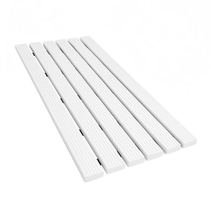 Mata STRADO łazienkowa biała antypoślizgowa pod prysznic brodzik do sauny basenu 43x61cm 1szt