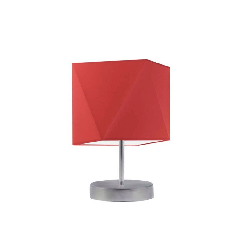 Lampka Nocna Volta Light Factory Picolo Abażur Srebrny/Ceglany Diament 1xE27 1szt.