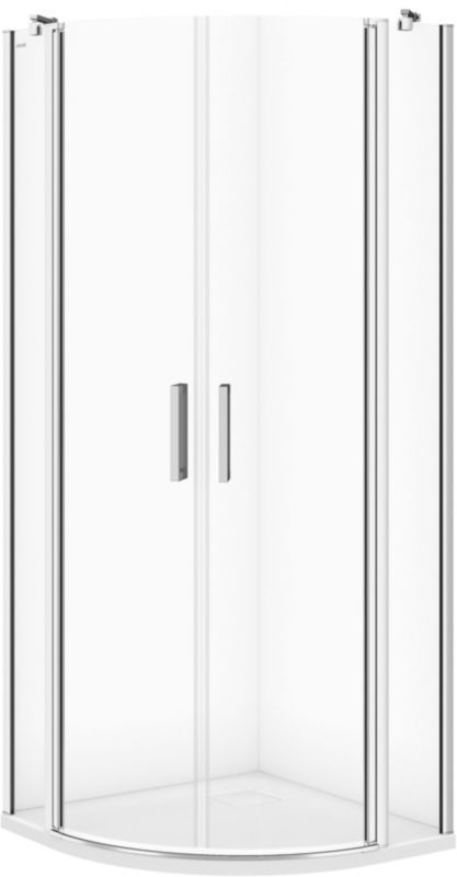 Kabina prysznicowa Cersanit Moduo 80x80 cm chrom/szkło przezroczyste, półokrągła, 1 szt.