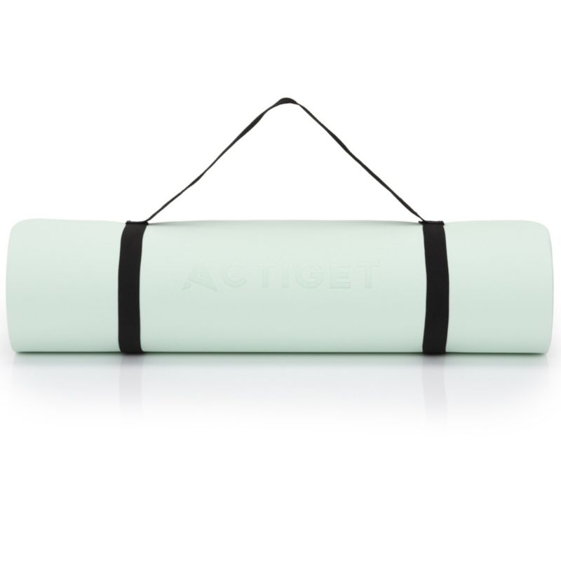 Mata Actiget do jogi, ćwiczeń fitness antypoślizgowa 183x61 cm materac do pilates, miętowy 1 szt.