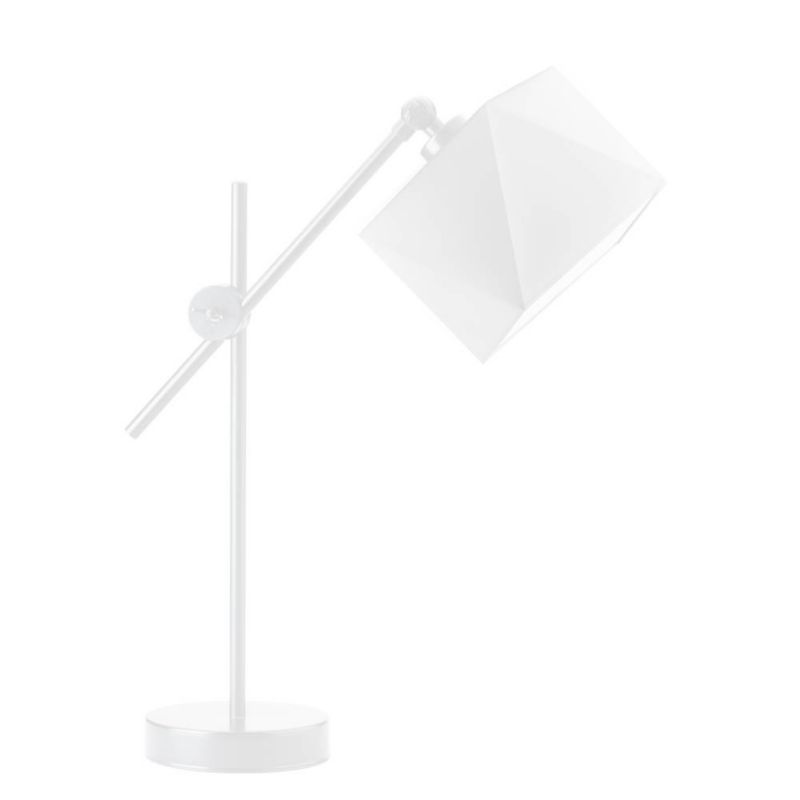 Lampka Nocna Volta Light Factory Modern Abażur Biały/Biały Diament 1xE27 1szt.