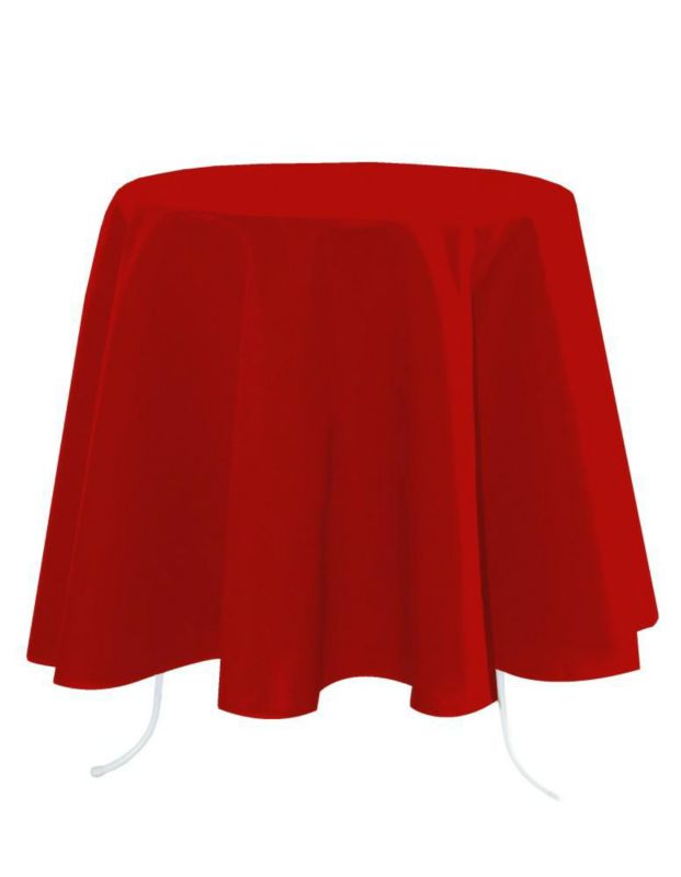 Okrągły obrus NELSON STOF 180 cm czerwony okrągły 1 szt.