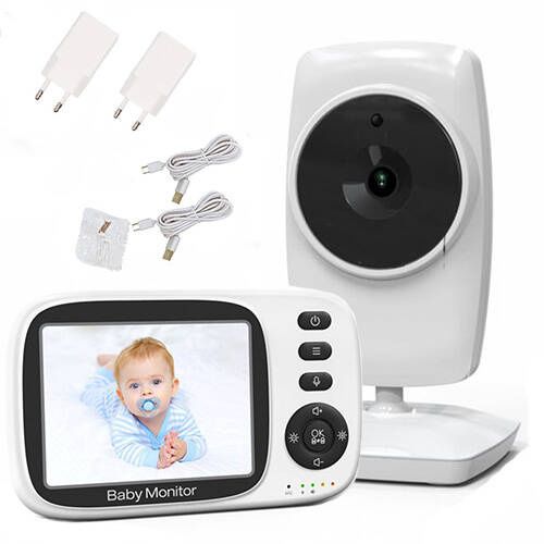 Elektroniczna Niania z kamerą i monitorem Sone 3,2" tryb nocny 2xZOOM funkcja VOX 1 szt.