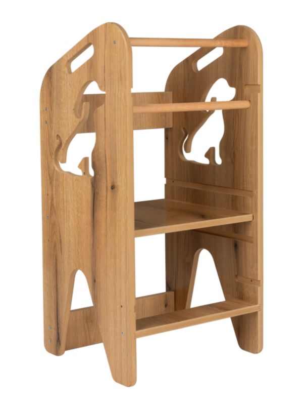 Pomocnik kuchenny VERK.design 80cm kitchen helper, podest dla dzieci brązowy 1 szt.