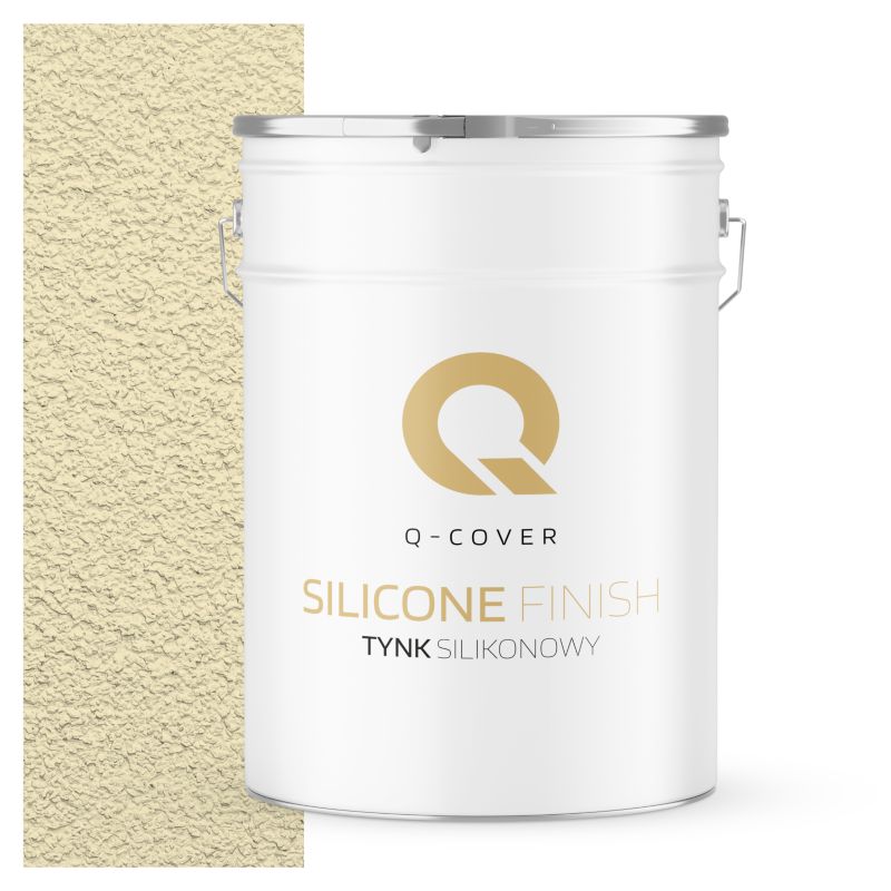 Tynk Silikonowy Elewacyjny Baranek 2.0mm Q-Cover Żółty jasny F622 25KG