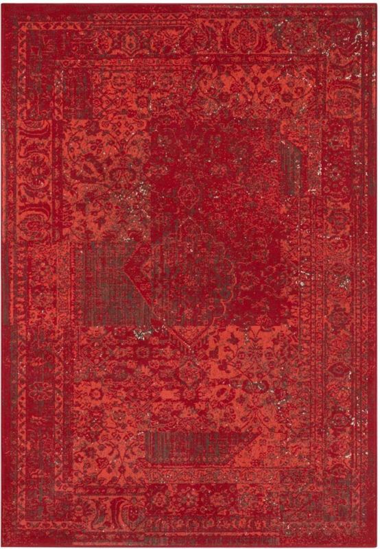 Dywan Mojdywan tradycyjny do salonu 200x290cm,klasyczny czerwony wzór miękki włos 1 szt.