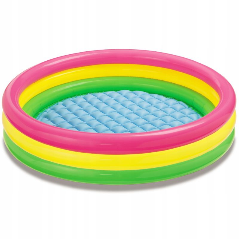 Dmuchany basen dziecięcy Intex 57422NP Tęcza, miękkie dno PVC, 147x33 cm, 1 szt.