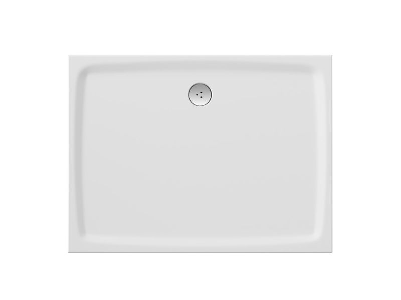 Prostokątny brodzik prysznicowy Ravak z konglomeratu Gigant Pro 100x80 FLAT biały 1szt