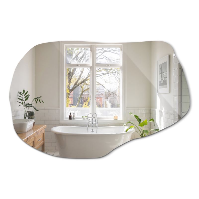 Lustro Asymetryczne ArtPrintCave 80 x 52 cm Designerskie Ścienne o Nieregularnym Kształcie 1 szt.