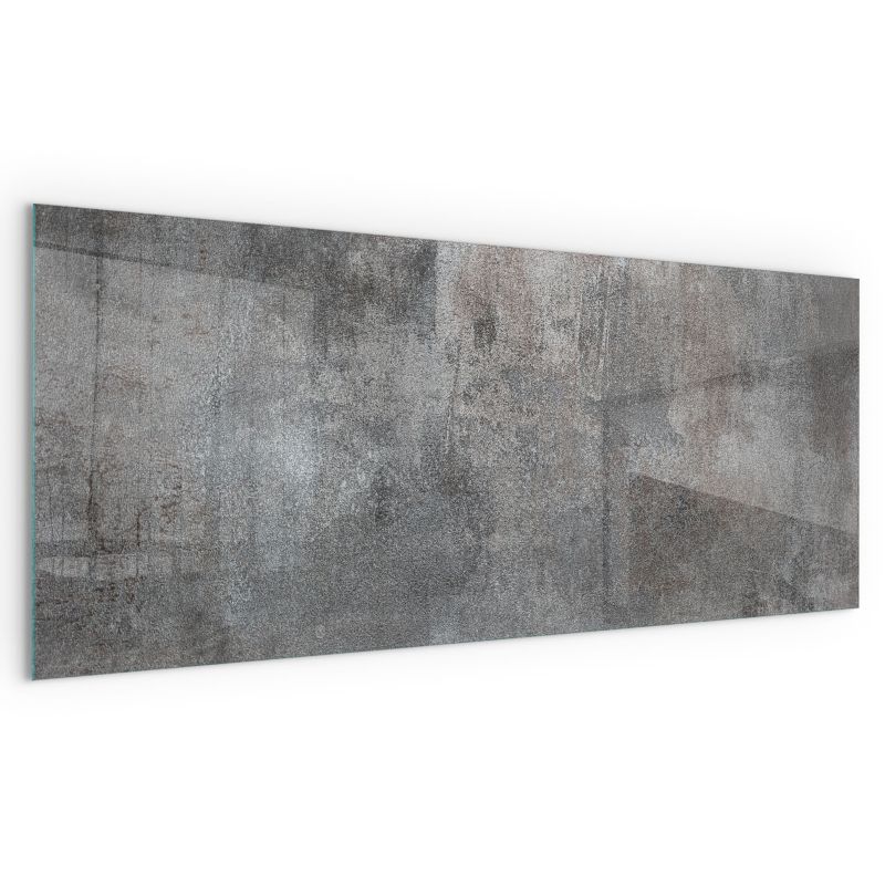 Szyba Ochronna Hartowana Wallfluent 125x50 cm Podkład Szklany pod Kominek Tekstura surowej powierzchni 1 szt.