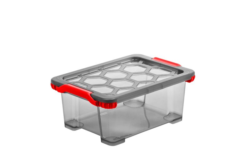 Pojemnik do przechowywania Rotho EVO TOTAL 11l antracyt/czerwony 1 szt.