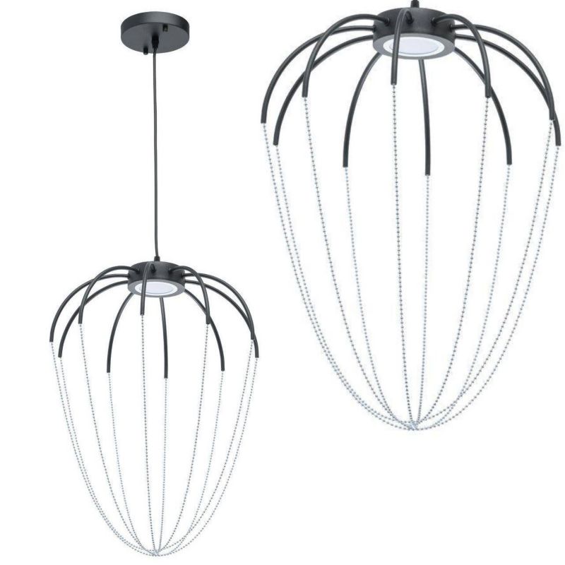 Lampa Sufitowa Wisząca Toolight App1477 Czarny