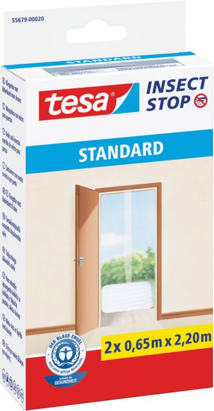 Moskitiera drzwiowa Tesa Standard 1,2 x 2,2 m biała