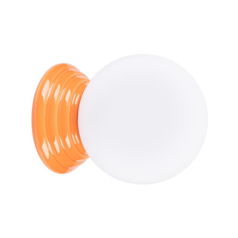 Kinkiet ścienny ceramiczny szkliwiony Sollux Lighting ZORI pomarańczowy 1xG9x15W IP44 - 1 szt.