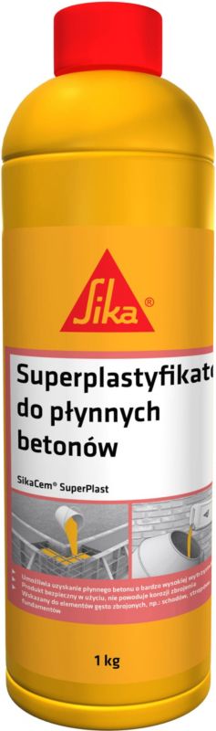 Superplastyfikator do płynnych betonów Sika SikaCem SuperPlast upłynniający 1 kg