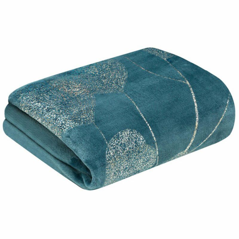 Koc GINKO2 Eurofirany 150x200 cm niebieski miękki gruby 1 szt.