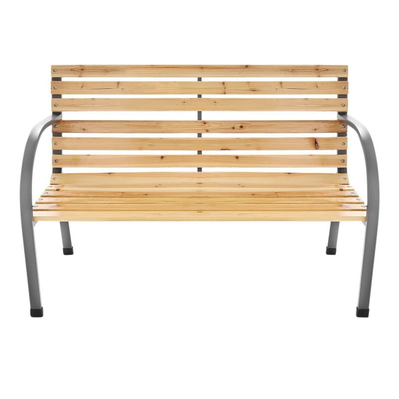 Ławka ogrodowa BAUERKRAFT 120 cm drewniana, z oparciem 1 szt.