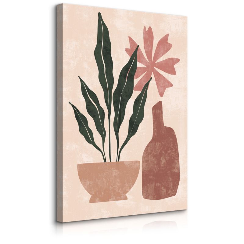 Obraz Muralo Do Sypialni Tropikalne Liście Martwa Natura Styl Boho 20x30 cm 1 szt.