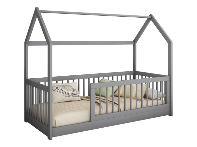 Łóżko dziecięce MIRJAN 24 Greta 80x180 szary akryl 1 szt.