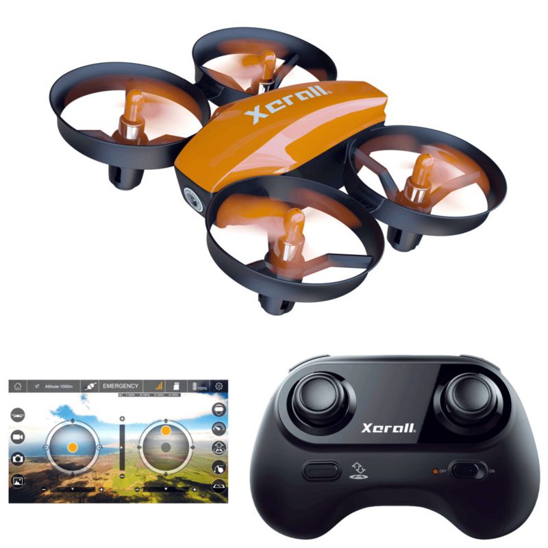 Dron MODO24 Xerall Maya mini kamera 640x480p FPV WiFi auto start 2 baterie (RTF) 1 kpl.