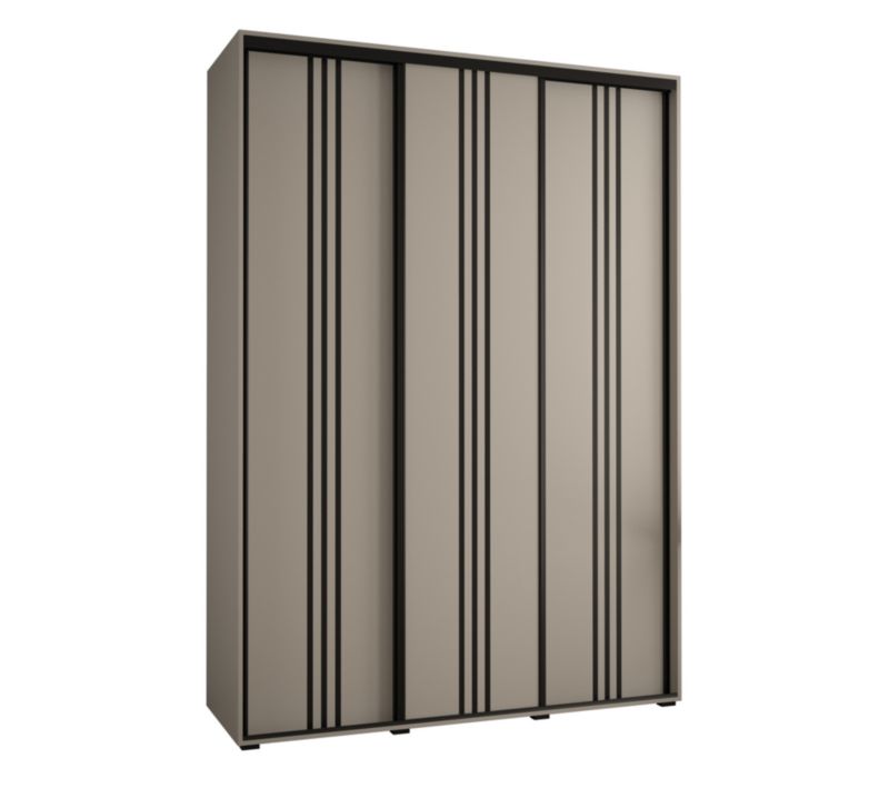 Szafa przesuwna Abiks 60 wysoka Dakota 6 170 kaszmir+kaszmir+czarn 1 szt