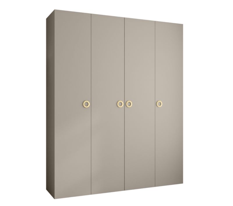 Szafa czterodrzwiowa wysoka 40 Abiks Como 1 200 kaszmir+złoty 1 szt.