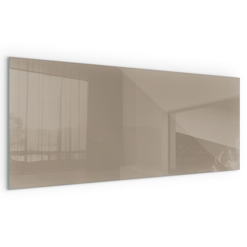 Szyba Ochronna Hartowana Wallfluent 125x50 cm Podkład Szklany pod Kominek Kolor Brązowy 1 szt.