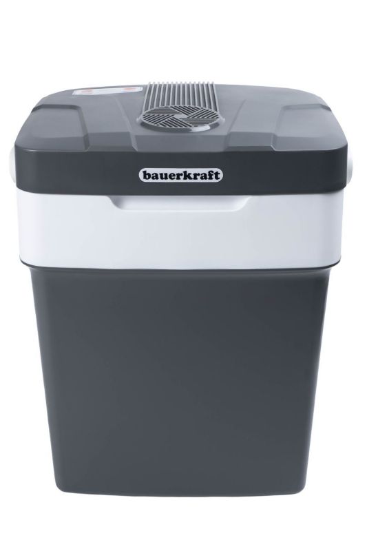 Lodówka Bauerkraft przenośna turystyczna USB 29L z wyświetlaczem grafitowa 1 szt.
